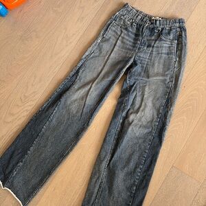 Rag and Bone Miramar Wide Leg Cotton Terry Sweatpant Jeans